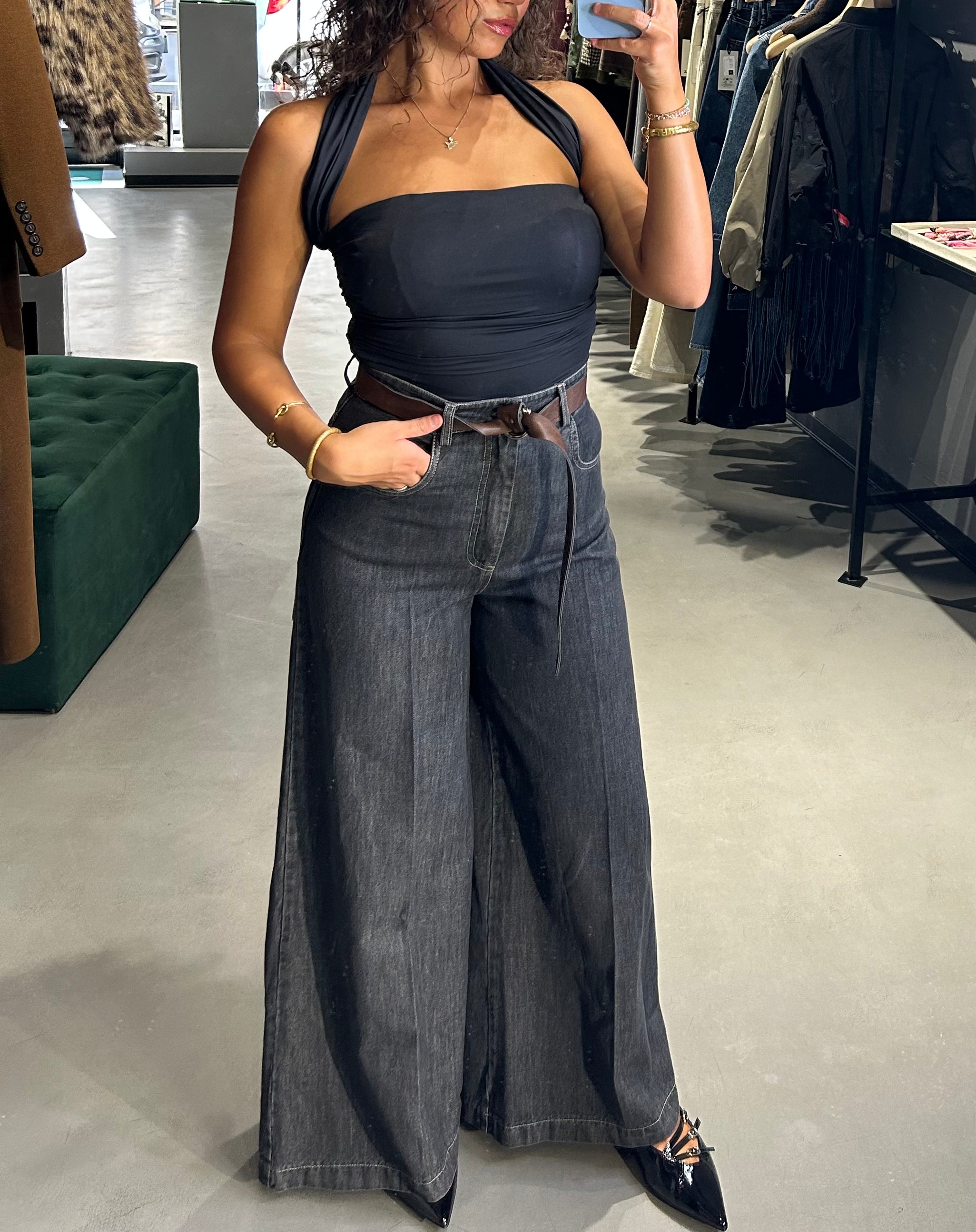 TENSIONE IN jeans palazzo