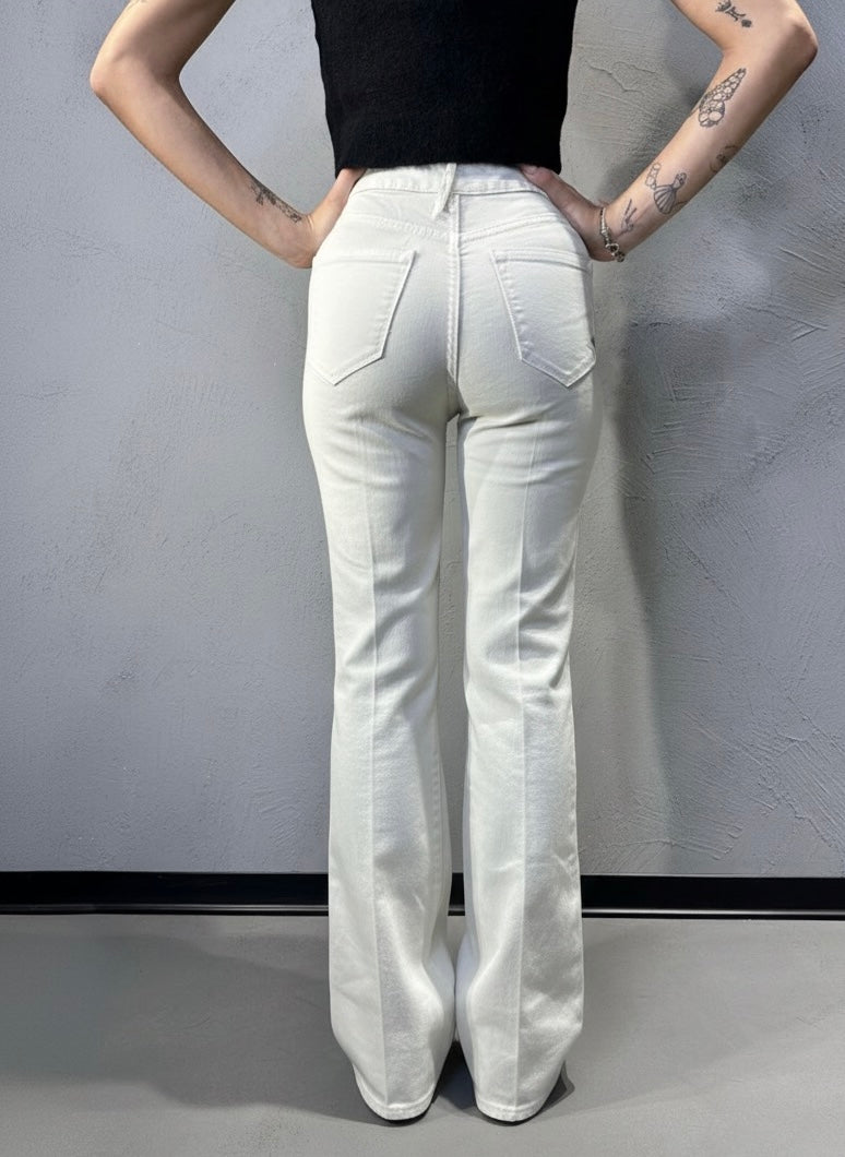 CYCLE. FLAIRE HIGH RISE FLARED RINSE WASH