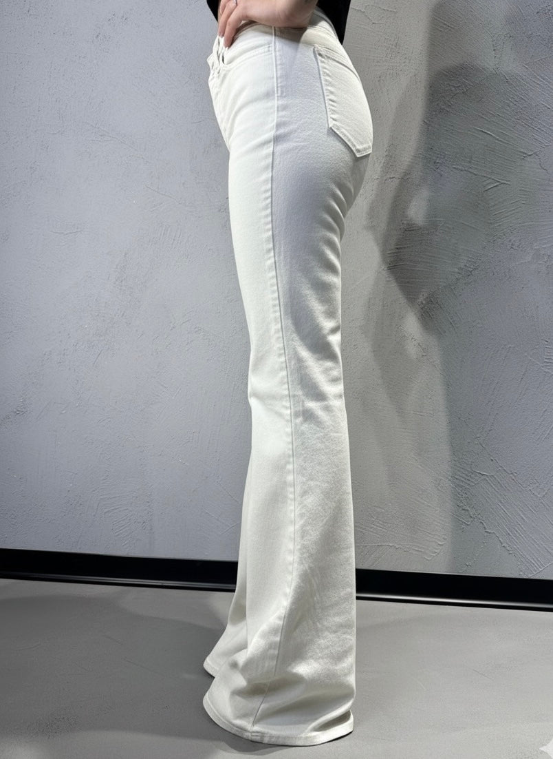 CYCLE. FLAIRE HIGH RISE FLARED RINSE WASH