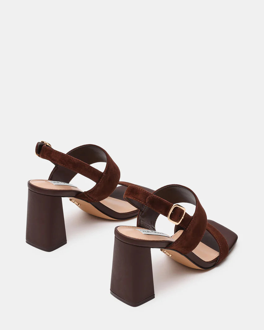 STEVE MADDEN Wendie Sandalo Choco Marrone Suede COD 3040