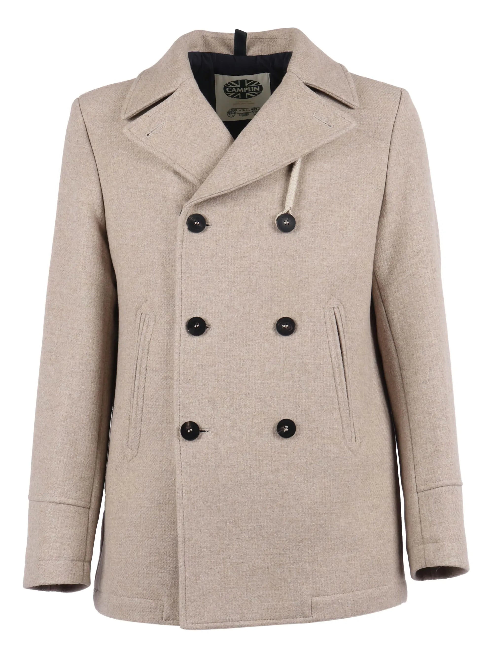 CAMPLIN. cappotto doppiopetto Island-s bianco avorio. COD.288