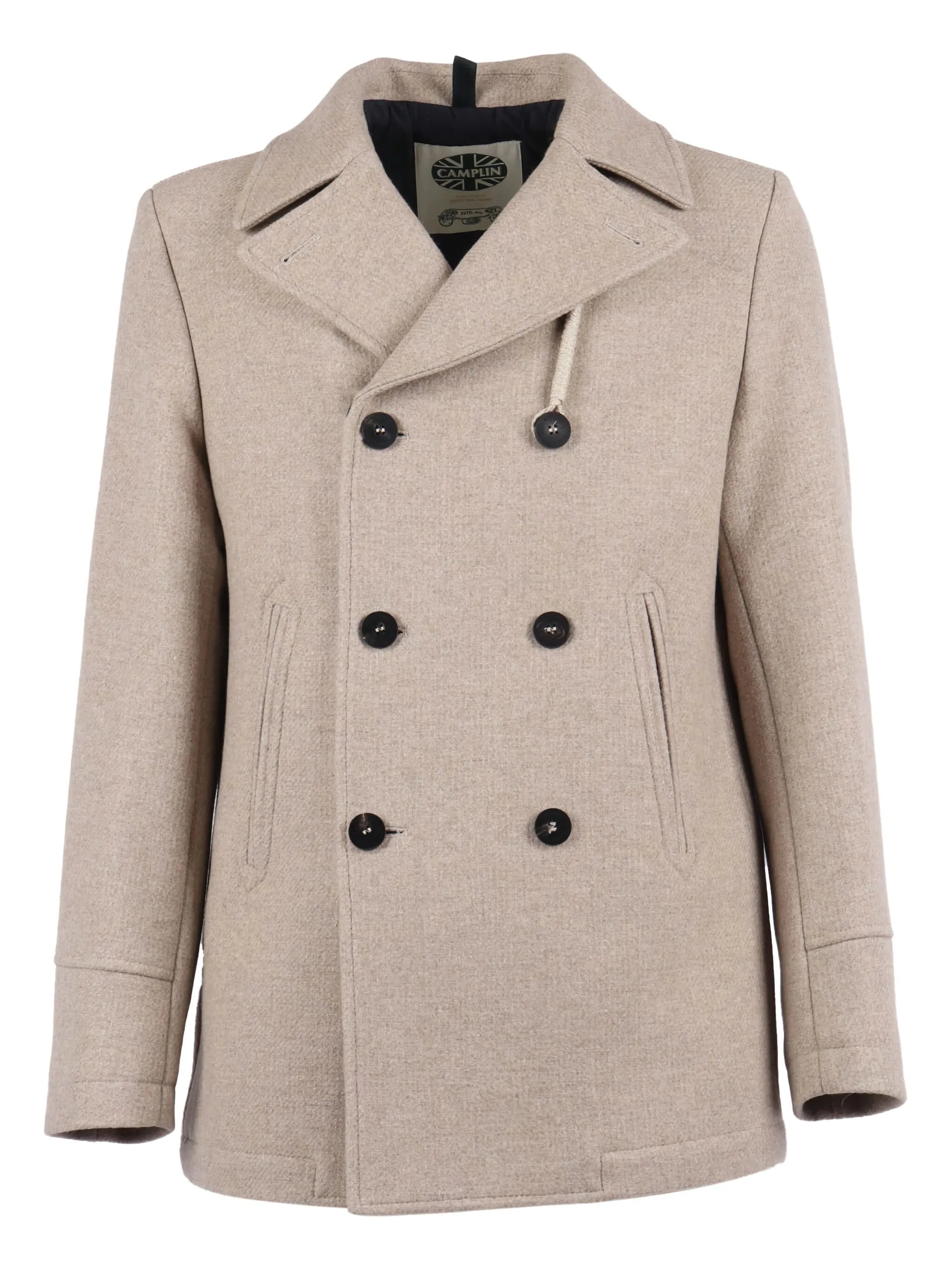 CAMPLIN. cappotto doppiopetto Island-s bianco avorio. COD.288