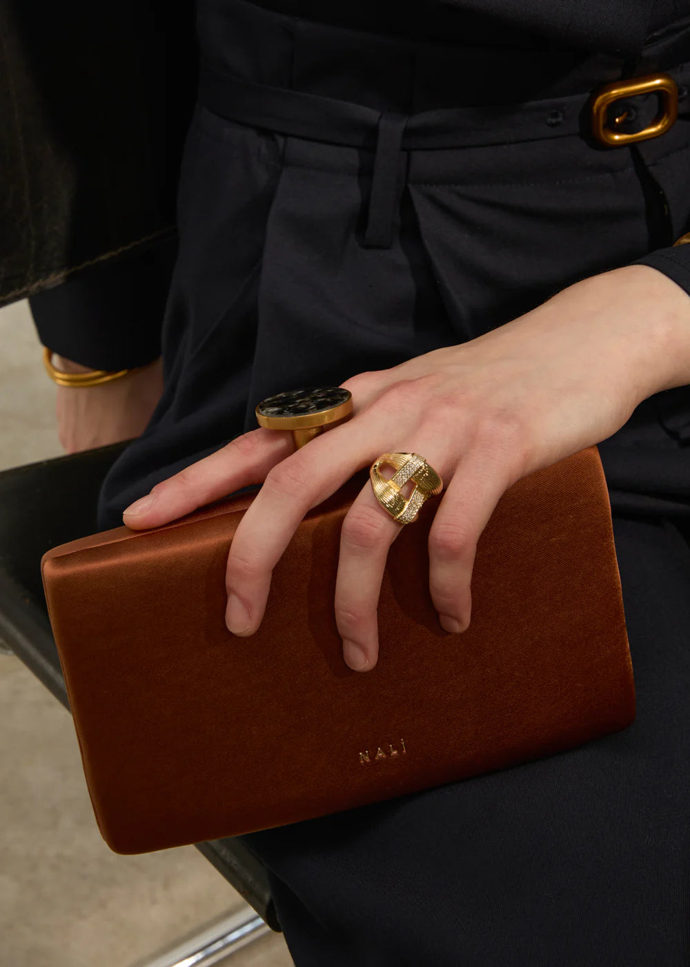 NALì. CLUTCH TILLY CHIUSURA MARBLE. COD.535