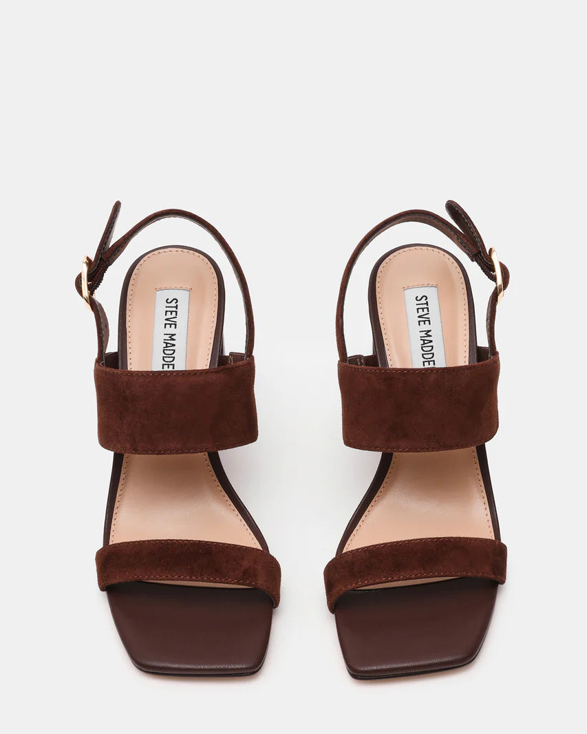 STEVE MADDEN Wendie Sandalo Choco Marrone Suede COD 3040