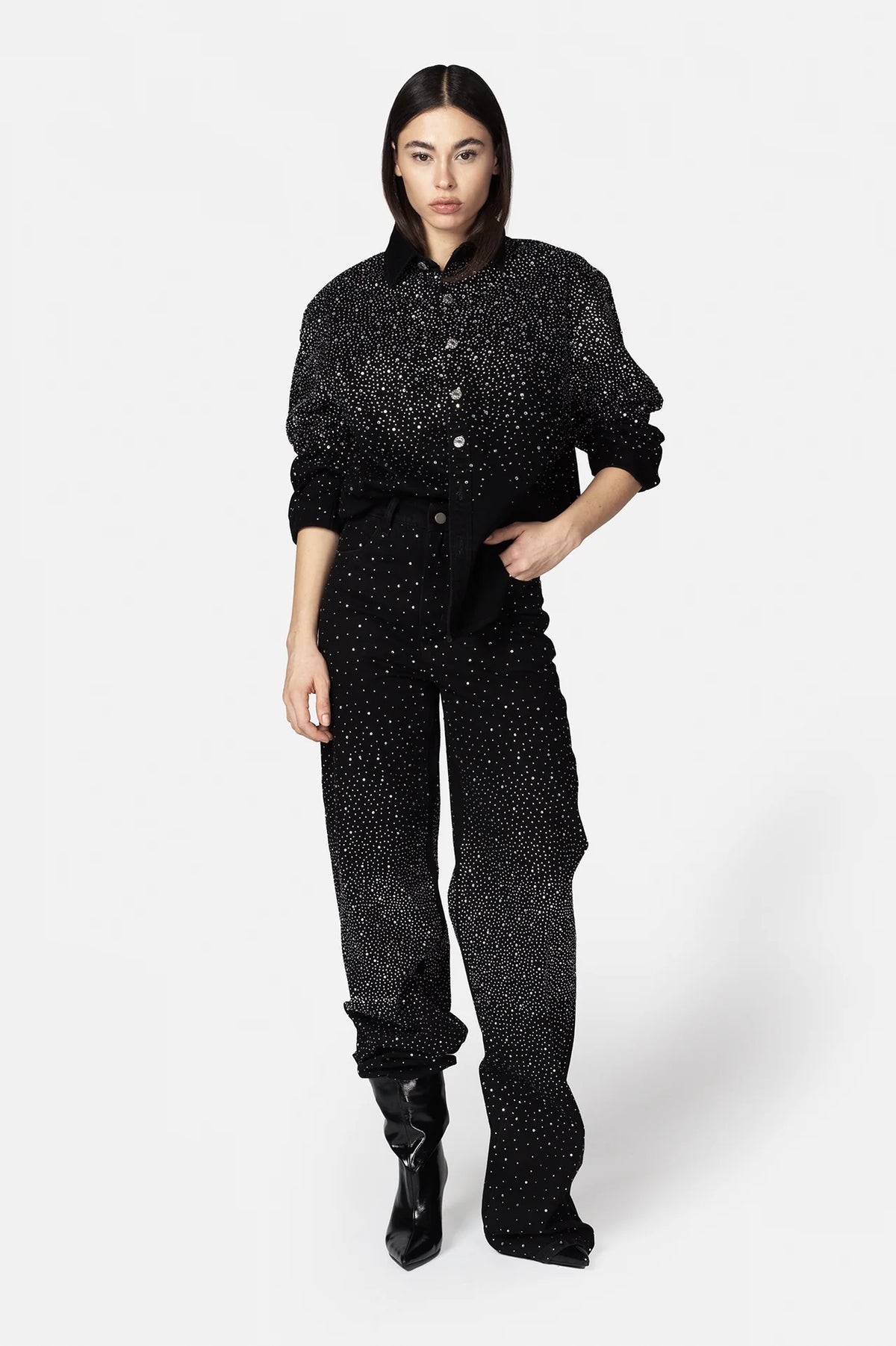 TWENTY FOURHAITCH pantalone anser nero COD.197