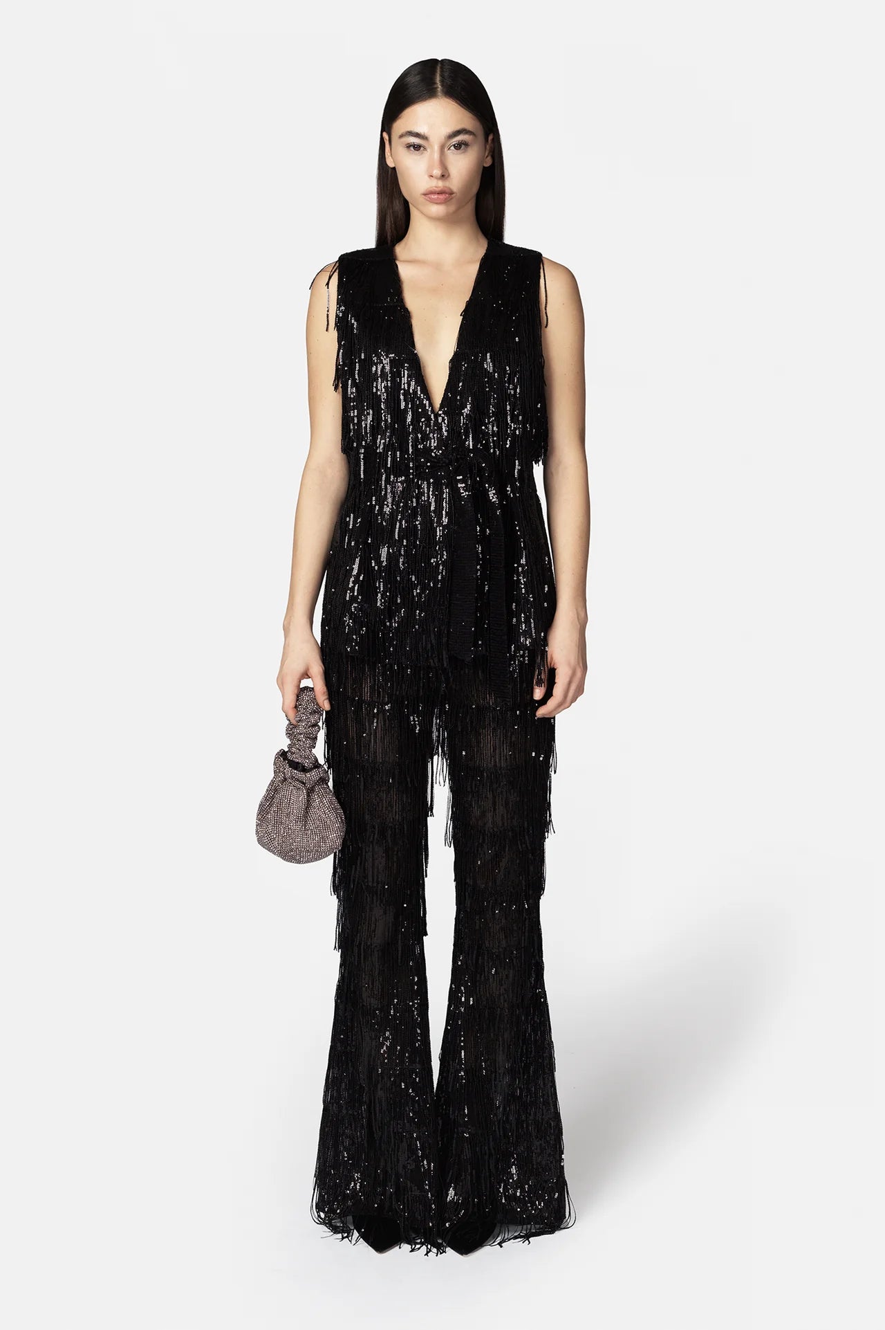 TWENTY FOURHAITCH Pantalone cemile nero COD.198