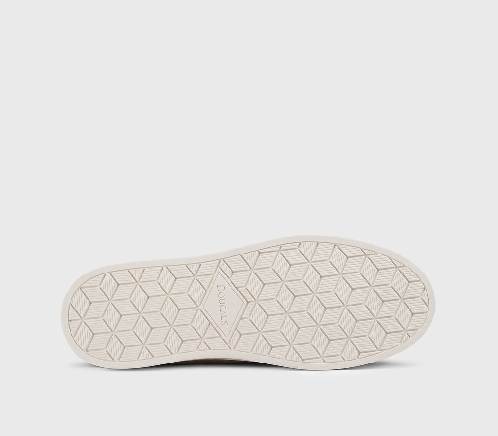DOUCAL'S Mocassino slip-on con mascherina in suede sabbia 7003