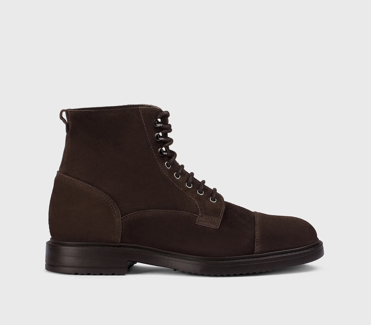 DOUCAL'S Scarponcino stringato in suede marrone "terre" 7001 iu