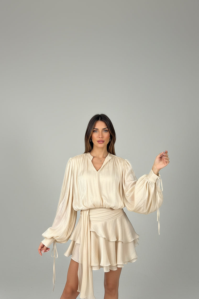 ACTUALEE Abito champagne cod 1164