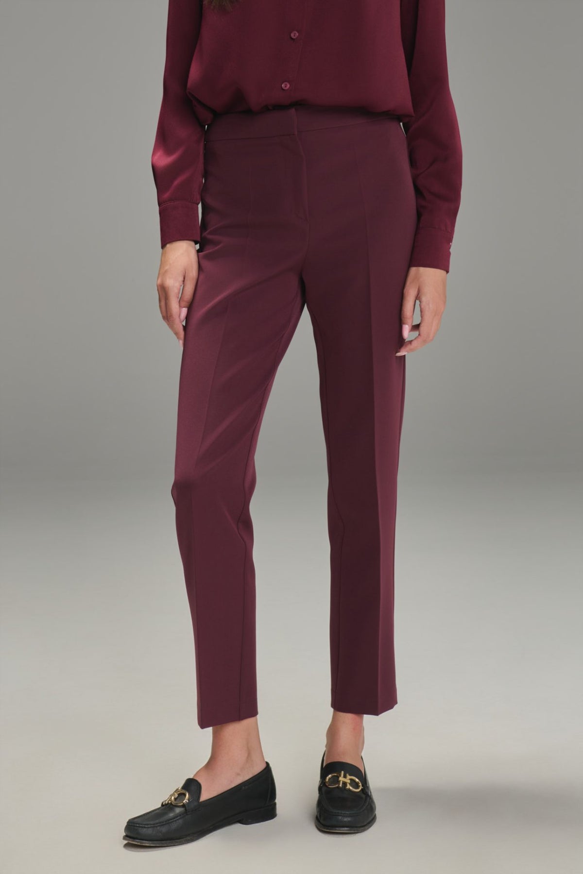 FACE TO FACE Pantalone Slim Caroline Bordeaux COD.194
