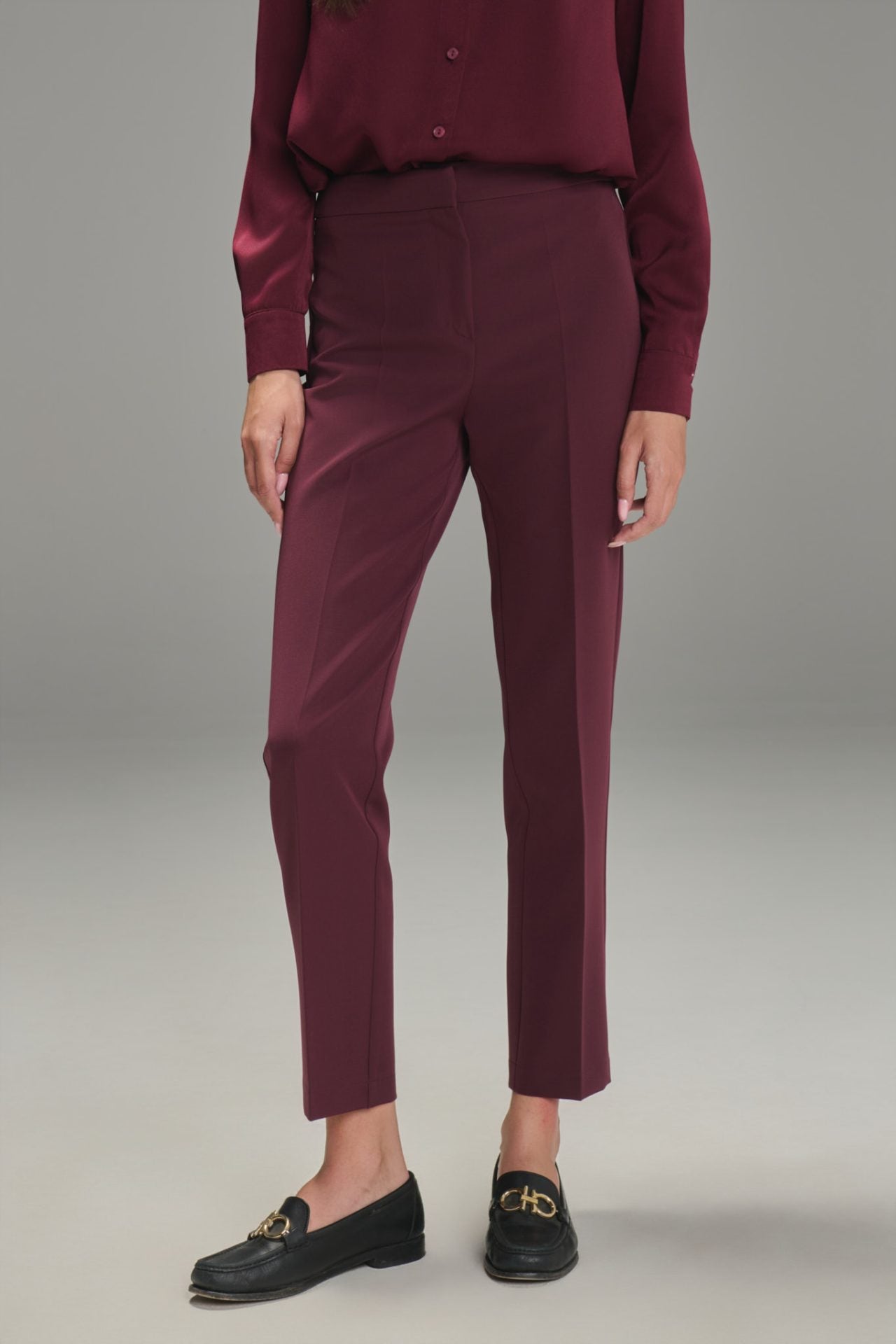 FACE TO FACE Pantalone Slim Caroline Bordeaux COD.194
