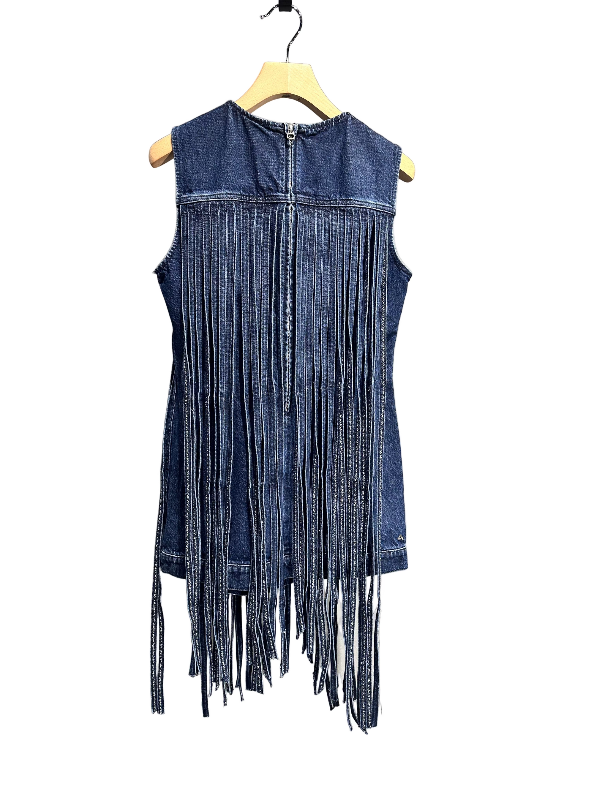 CYCLE momo dress denim con frange COD.1004
