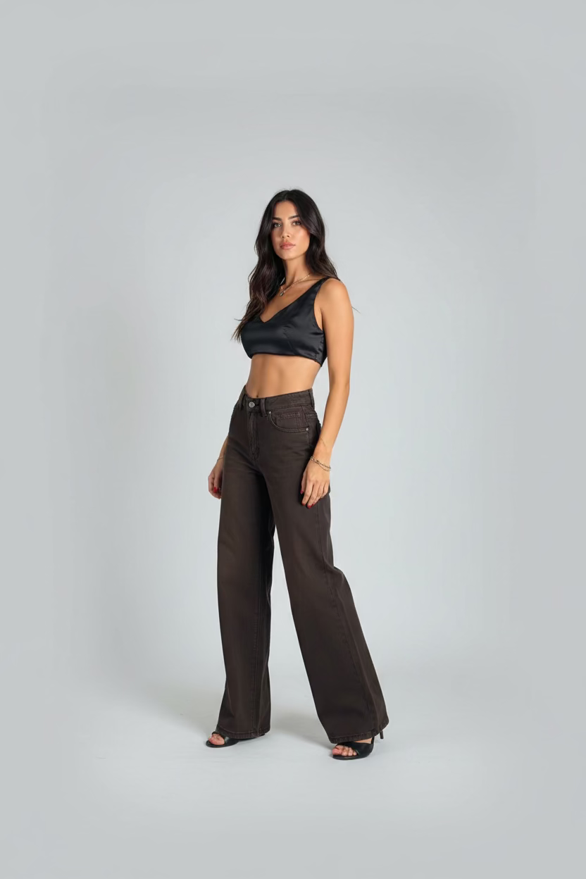 GOD SAVE THE DENIM Pantalone palazzo Selene cod 2126 iw