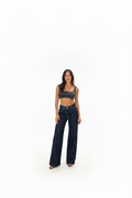 GOD SAVE THE DENIM Pantalone palazzo scuro cod 2127 iw
