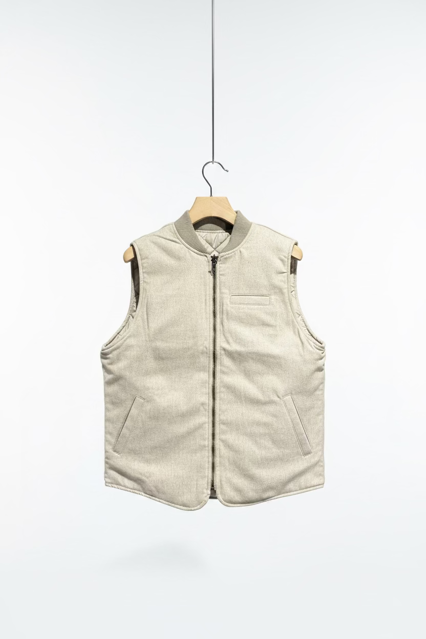 BL'KER Gilet reversibile beige cod 6022 iu