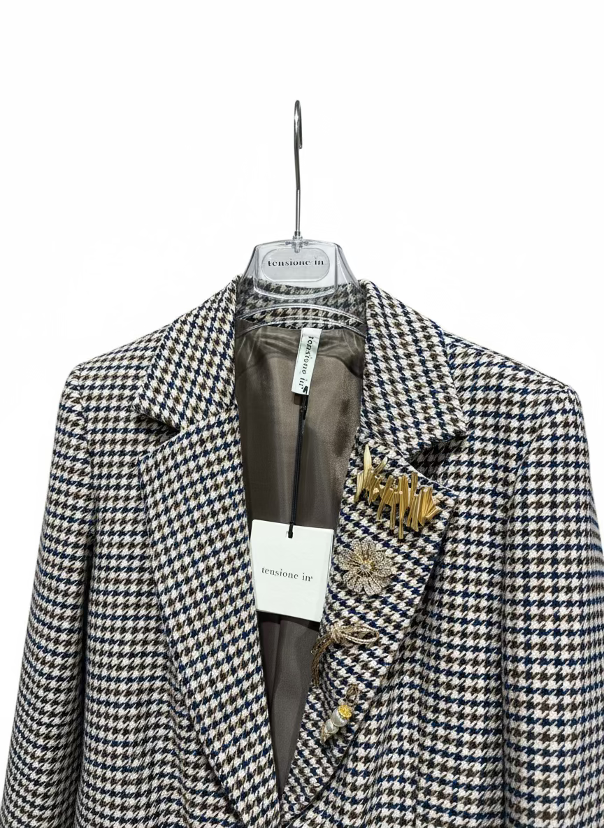 TENSIONE IN blazer pied de poule COD 1006