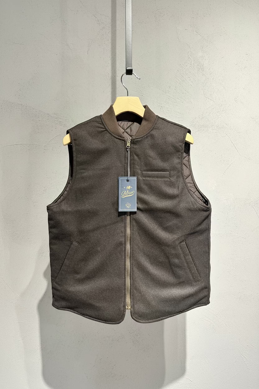 BL'KER Gilet reversibile marrone COD 6023 iu