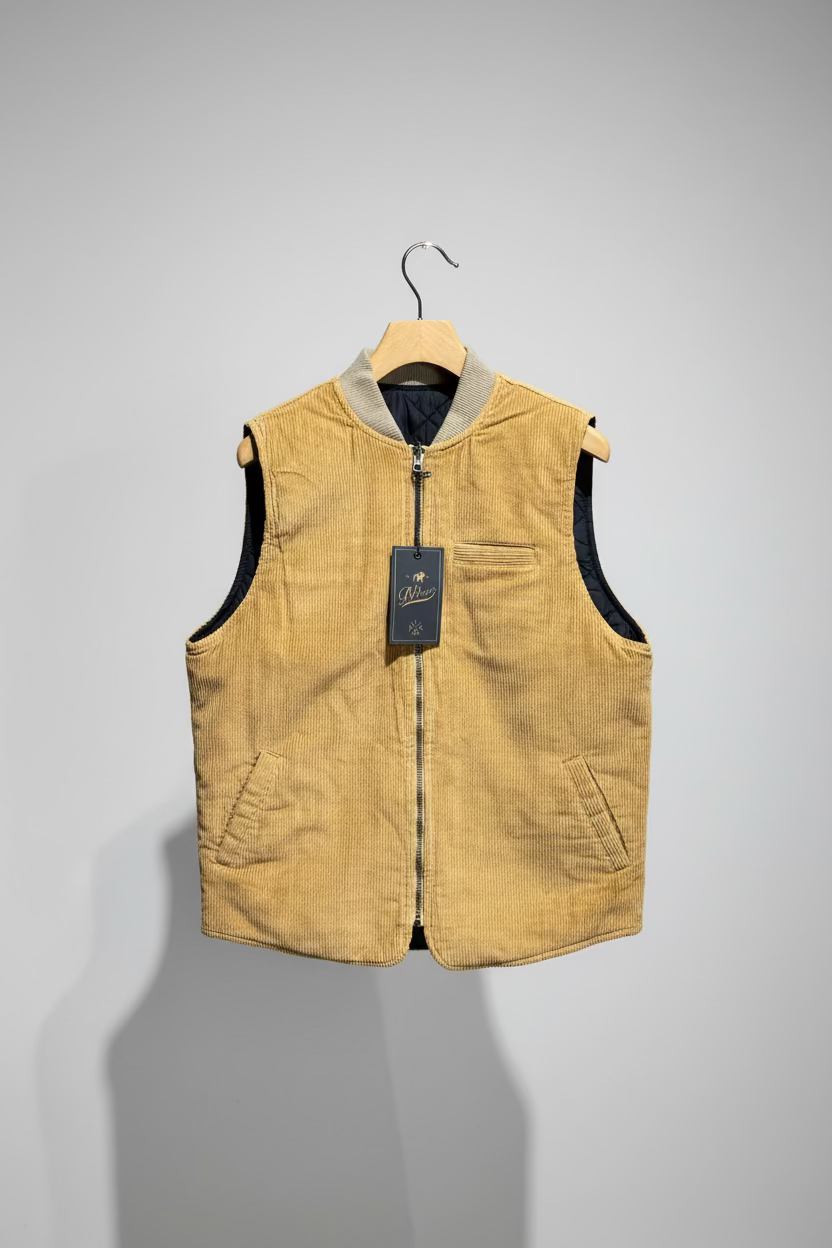 BL'KER Gilet reversibile velluto cod 6024 iu
