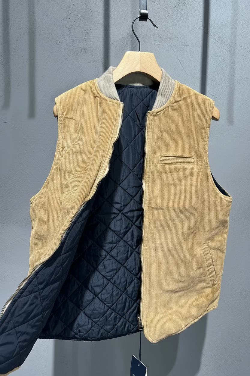 BL'KER Gilet reversibile velluto cod 6024 iu
