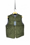 BL'KER Gilet reversibile velluto verde cod 6025 iu