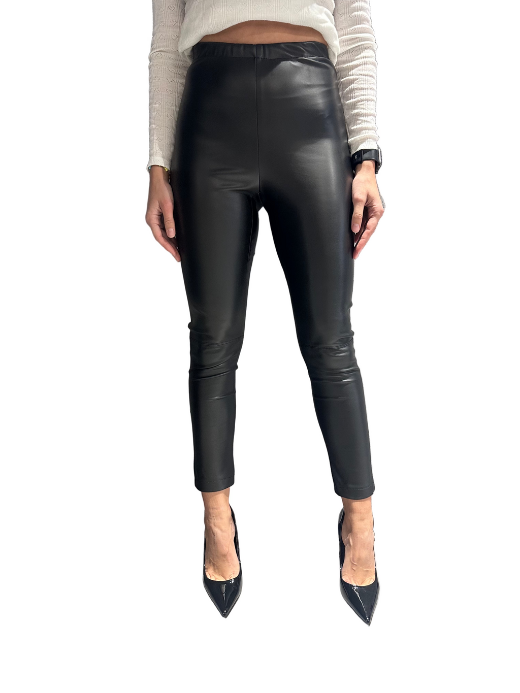 TENSIONE IN leggins ecopelle COD 1008