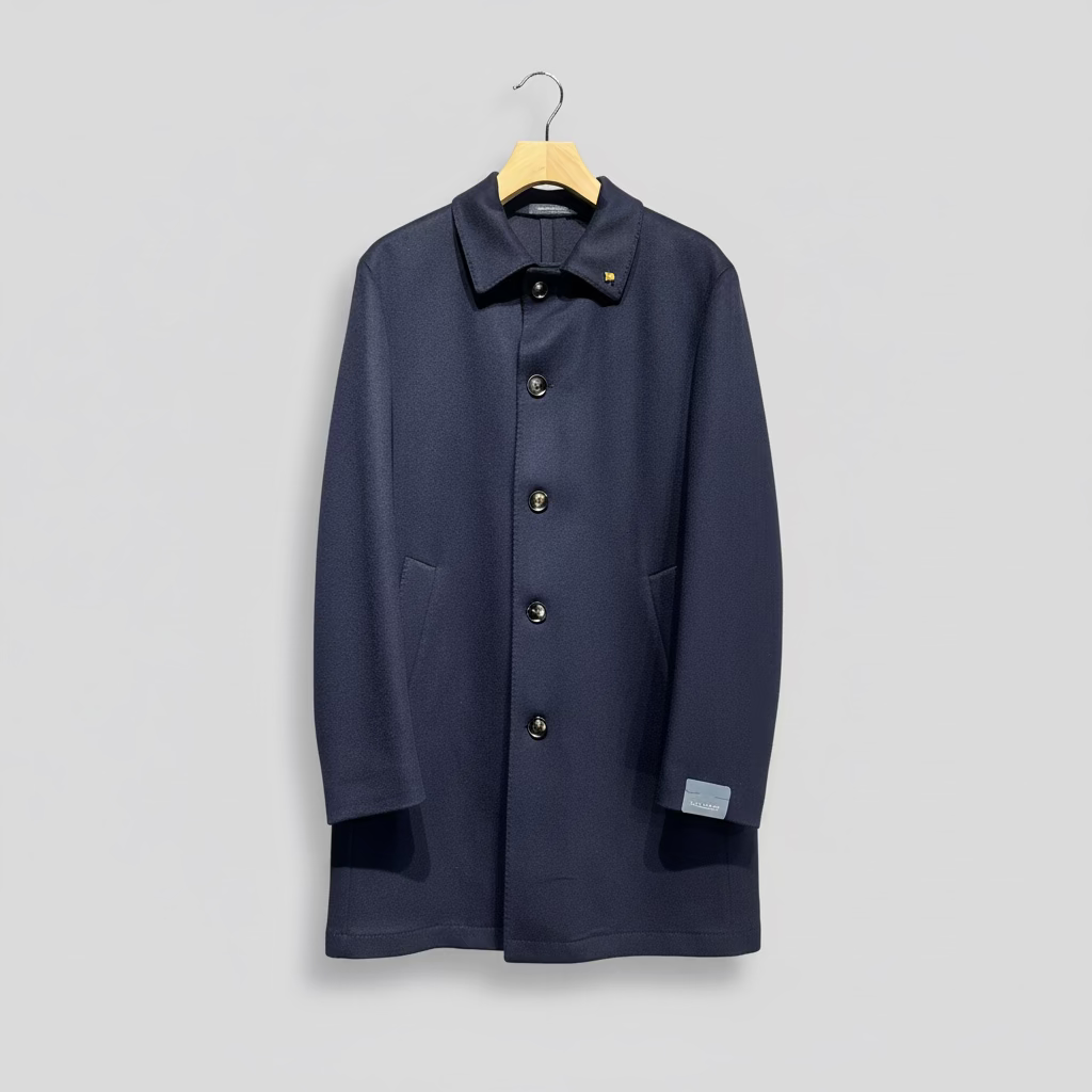 LA TORRE Cappotto cashmere blu cod 6062 iu