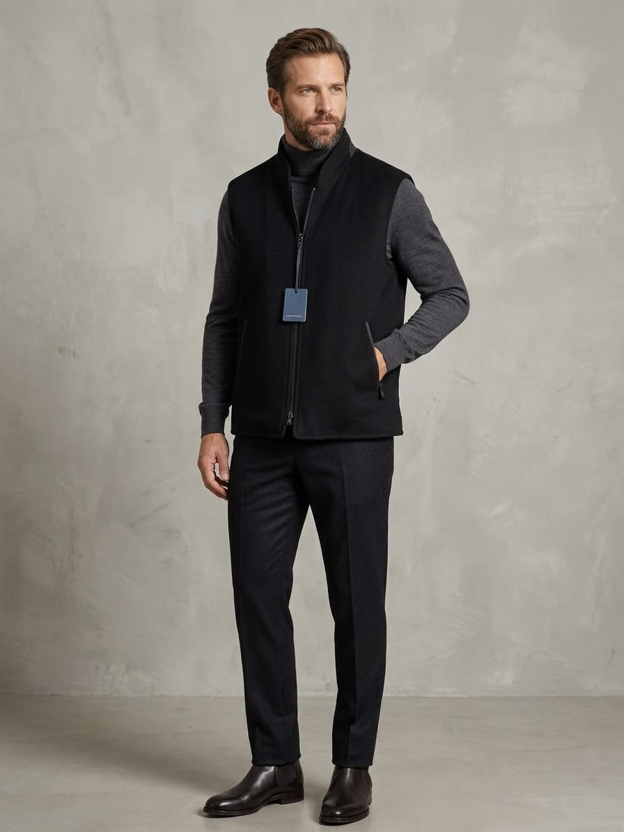 LA TORRE Gilet nero cod 6063 iu
