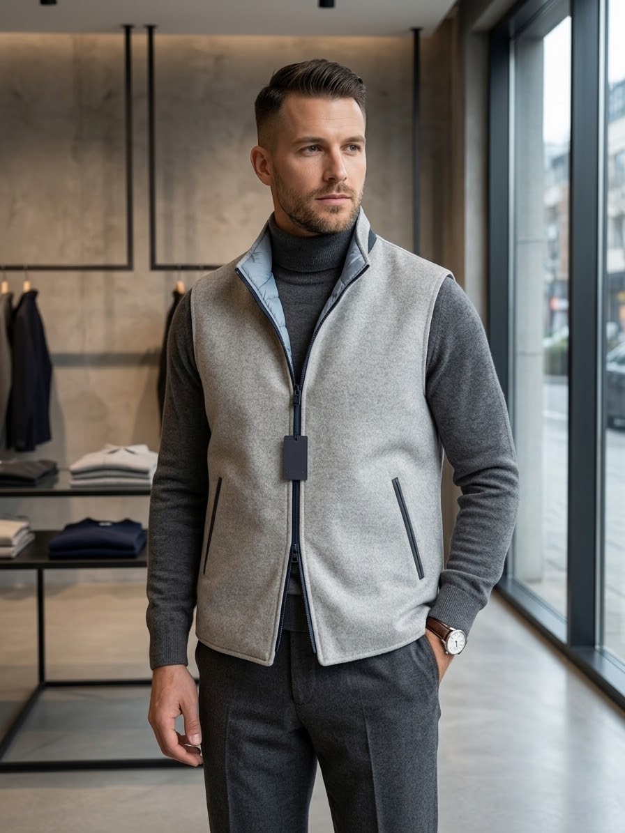 LA TORRE Gilet grigio cod 6064 iu