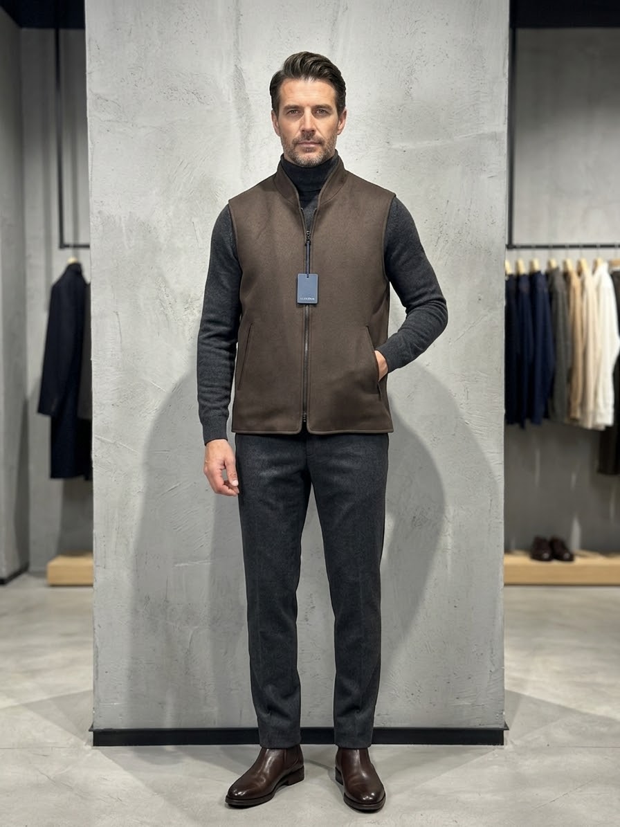 LA TORRE Gilet marrone cod 6065 iu