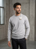 KANGRA Girocollo basic grigio cod 6067 iu