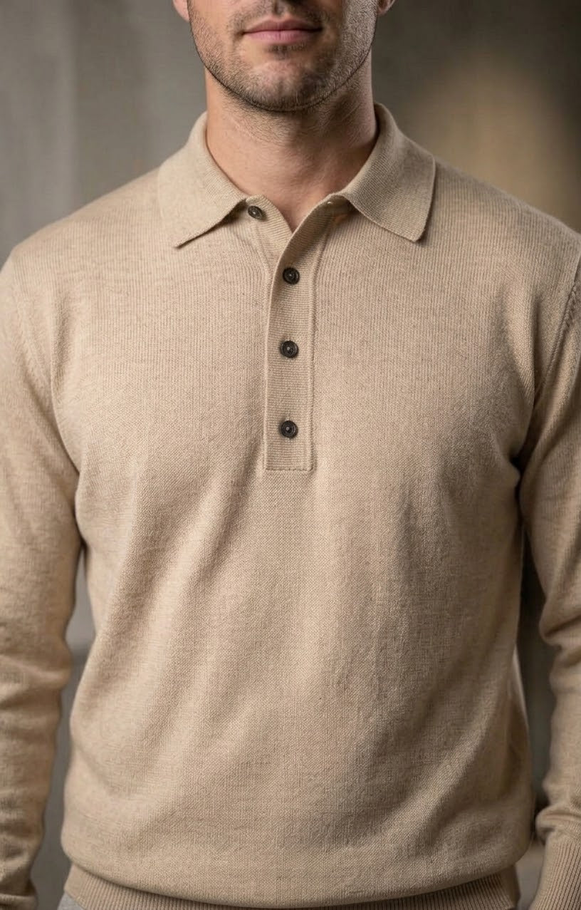 KANGRA Polo leggera beige cod 6082 iu