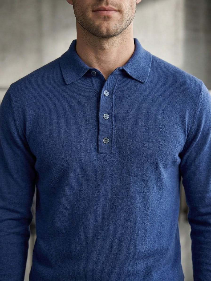 KANGRA Polo leggera blu cod 6084 iu