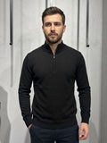 DIKTAT Lupetto mezza zip nero cod 6096 iu