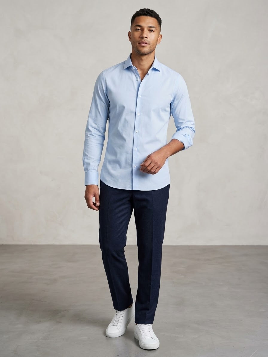 MORO Camicia celeste cod 6101 iu