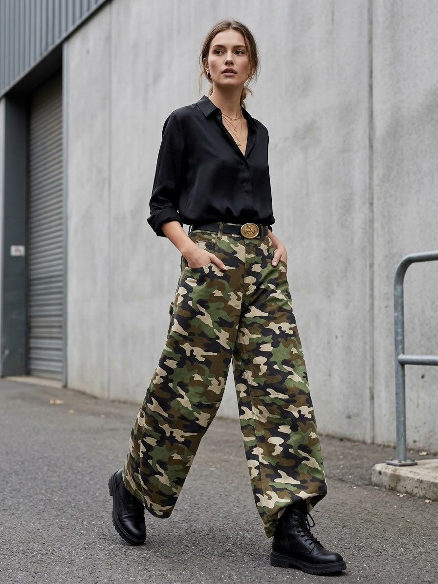 TENSIONE IN Pantalone camouflage cod 2186 iw