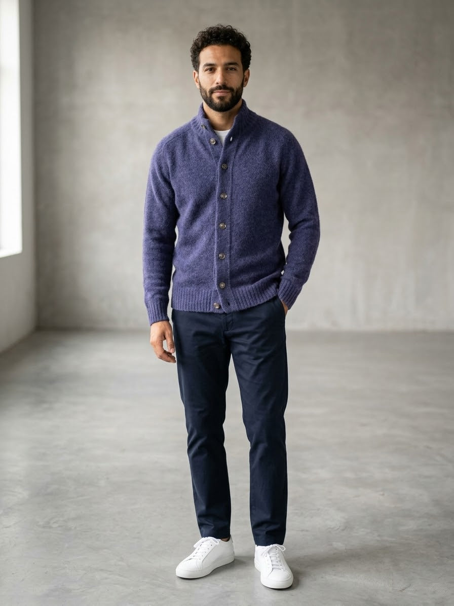 FILIPPO DE LAURENTIS Maglione alpaca navy cod 6120 iu