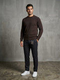 FILIPPO DE LAURENTIS Girocollo cashmere soffiato caffè cod 6122 iu