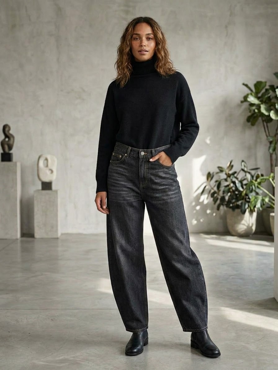 GLAMOROUS Denim scuro palazzo 2201 iw