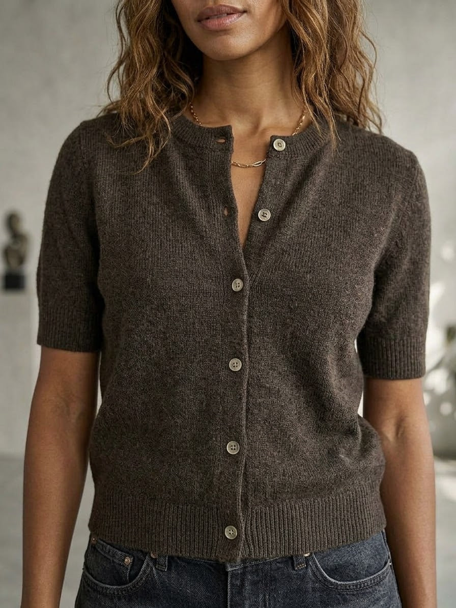 GLAMOROUS Maglioncino manica corta cod 2202 iw