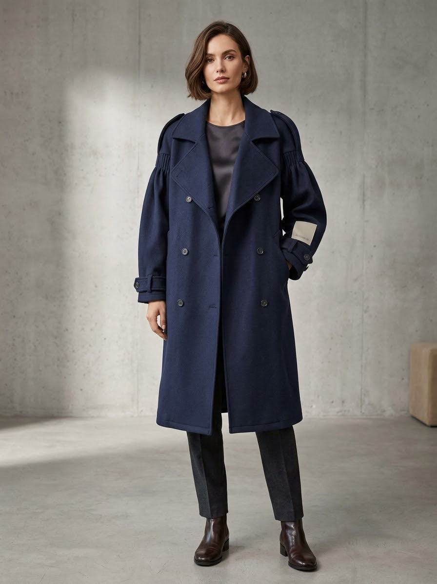 JACQUEUR Cappotto blu over cod 2210 iw