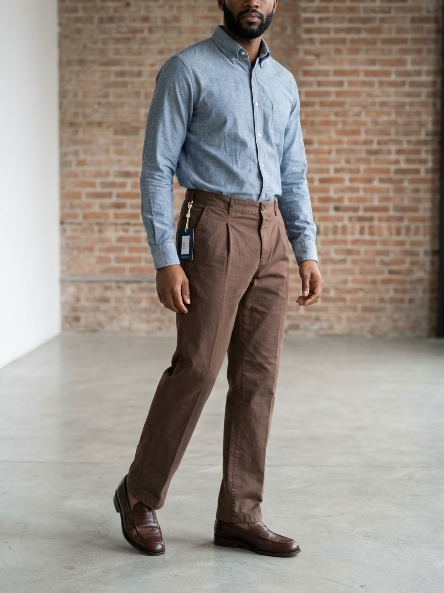 TELERIA ZED Pantalone cioccolato Filippo cod 6105 iu