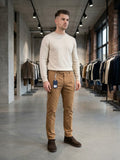 TELERIA ZED Pantalone camel Filippo cod 6106 iu