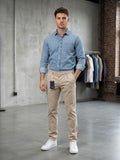 TELERIA ZED Pantalone beige Tom cod 6109 iu