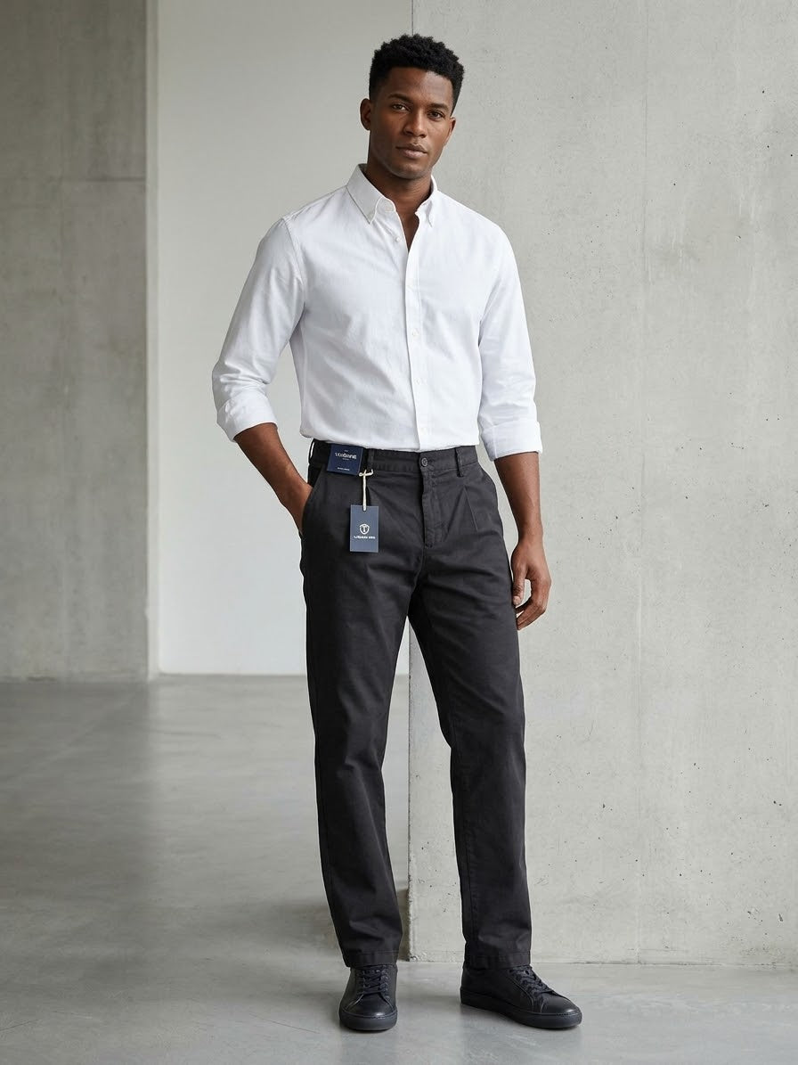 TELERIA ZED Pantalone nero Filippo cod 6107 iu