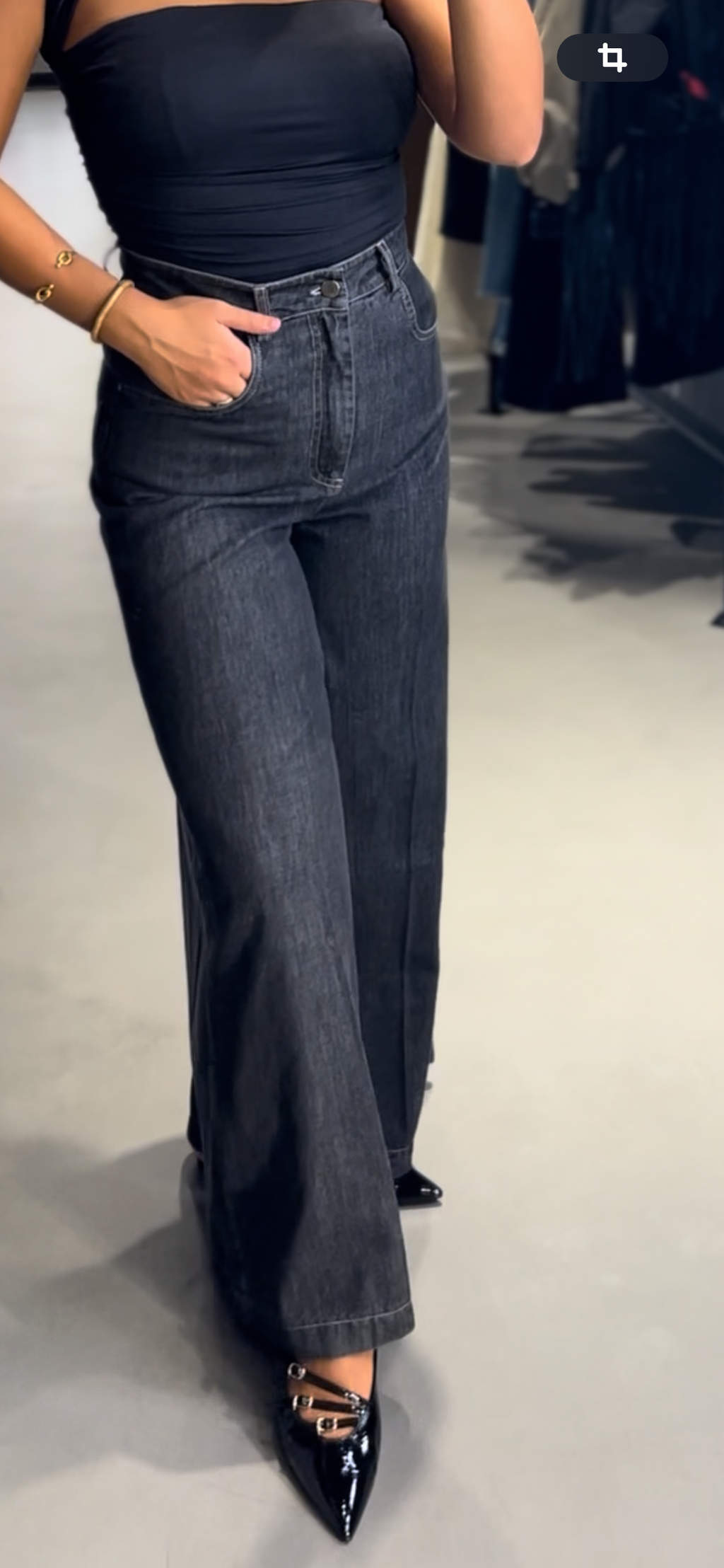 TENSIONE IN jeans palazzo