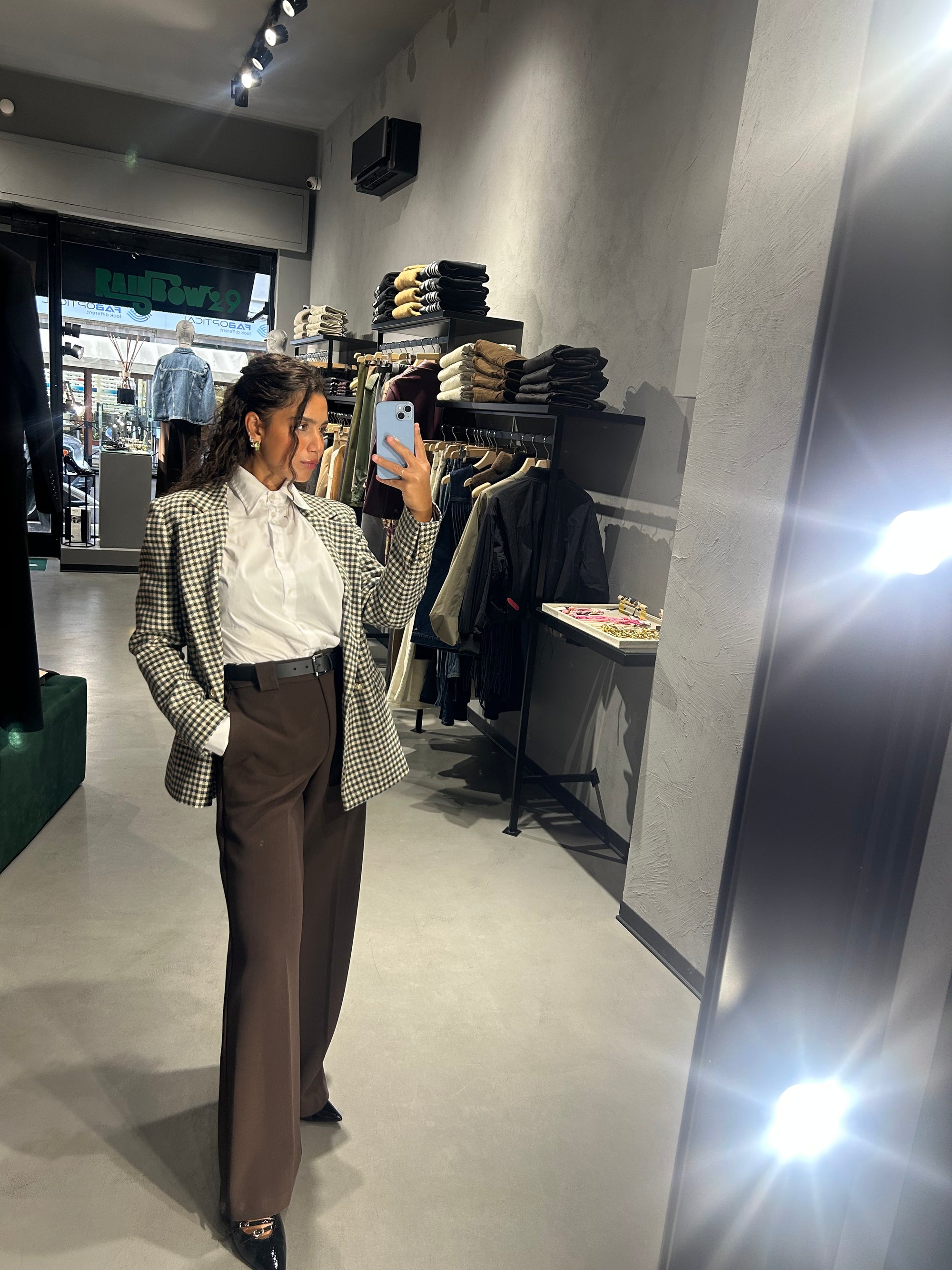 TENSIONE IN pantalone crepe palazzo