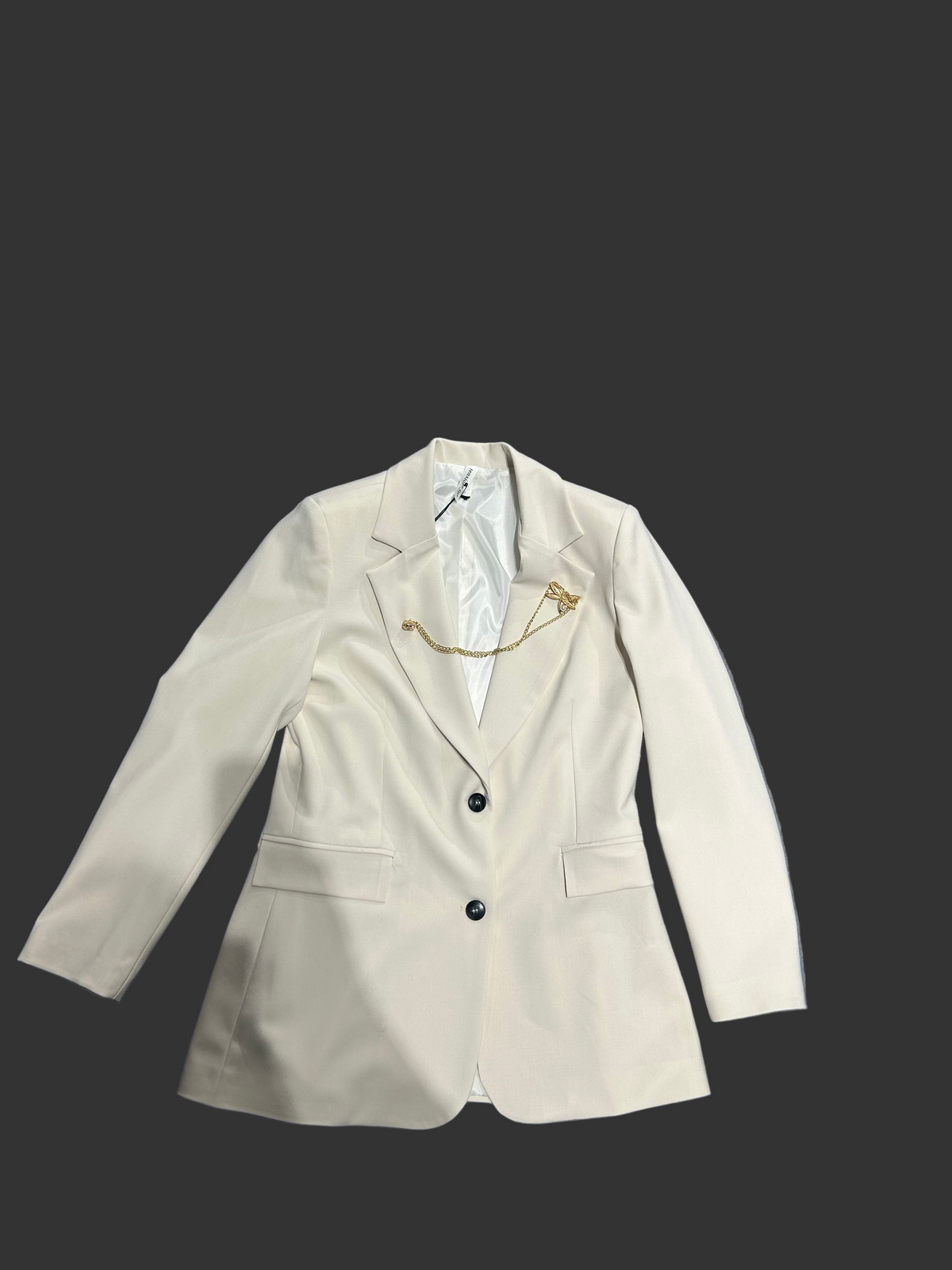 TENSIONE IN blazer monopetto panna COD.824