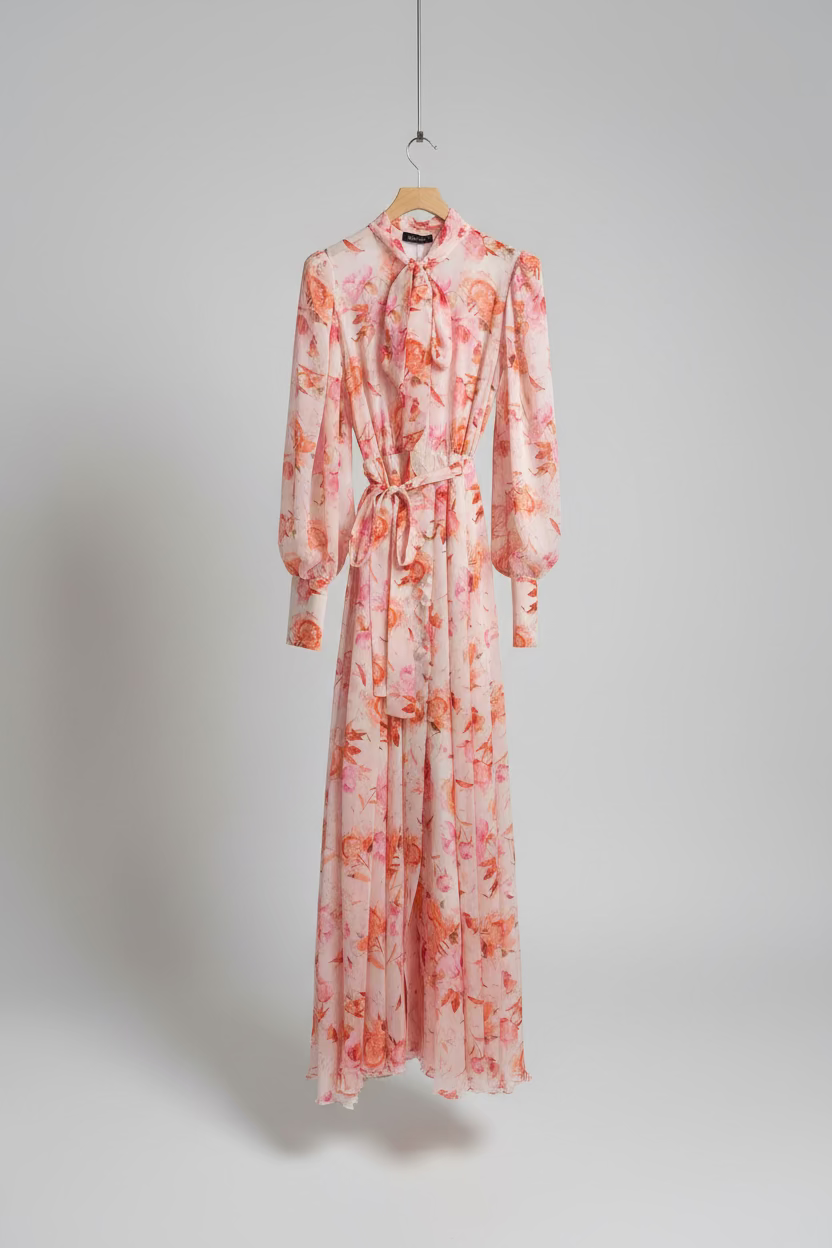 ACTUALEE Abito fiorato fluido cod 1135