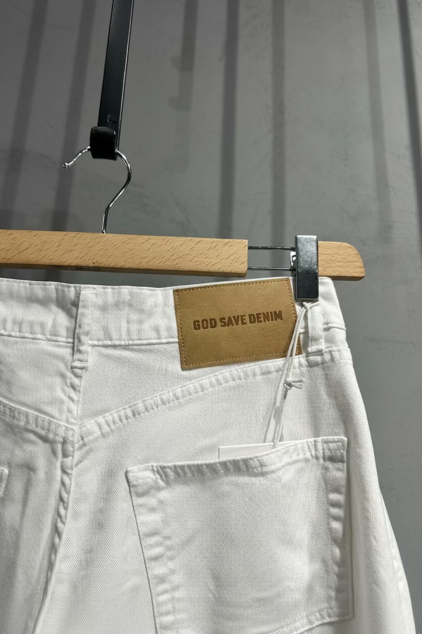GOD SAVE THE DENIM Pantalone bianco COD 1152