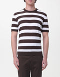 KANGRA maglia girocollo con righe moro cod 6055